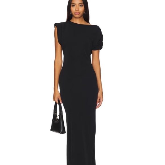 Amanda Uprichard Black Maxi Dress
